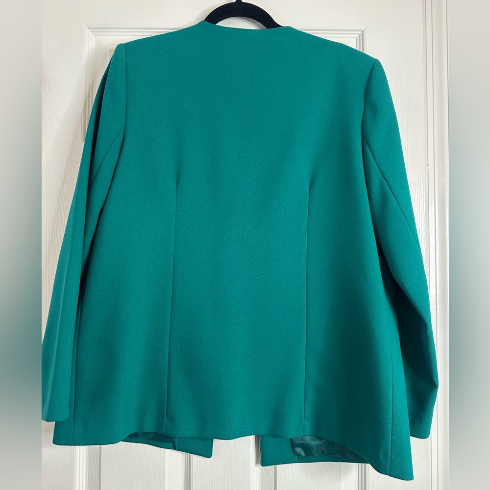 Vintage Collarless Women's Blazer, Size 14 - Picture 11 of 11
